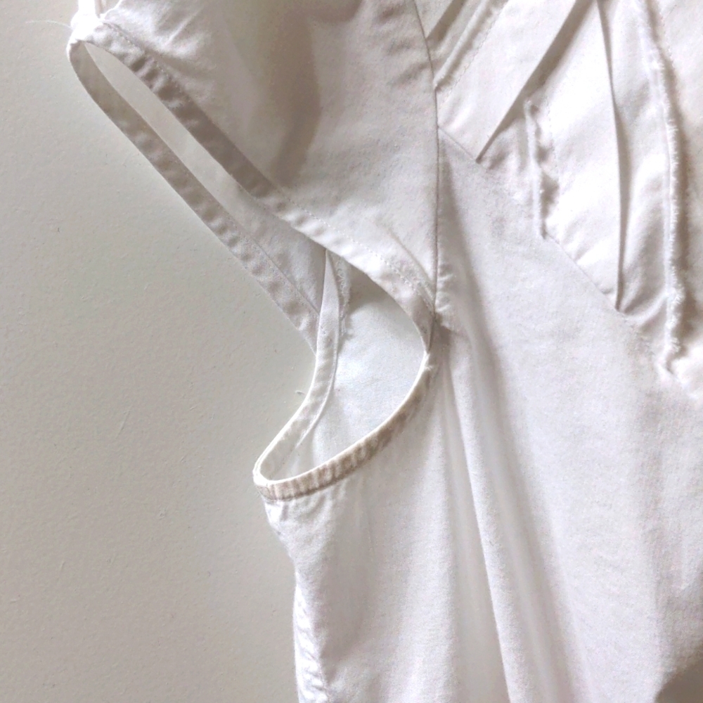 Express Essential Stretch Small White Women's Blo… - image 3